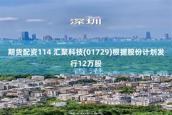 期货配资114 汇聚科技(01729)根据股份计划发行12万股